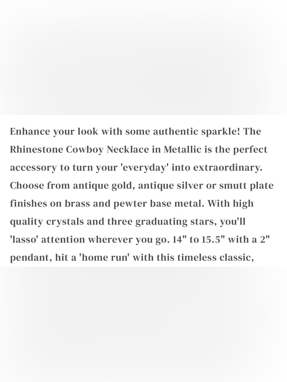 TOVA Rhinestone Cowboy - Picture 3 of 3